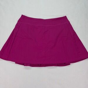 Stelle Womens Magenta Purple Active Athletic‎ Tennis Golf Skort Size L